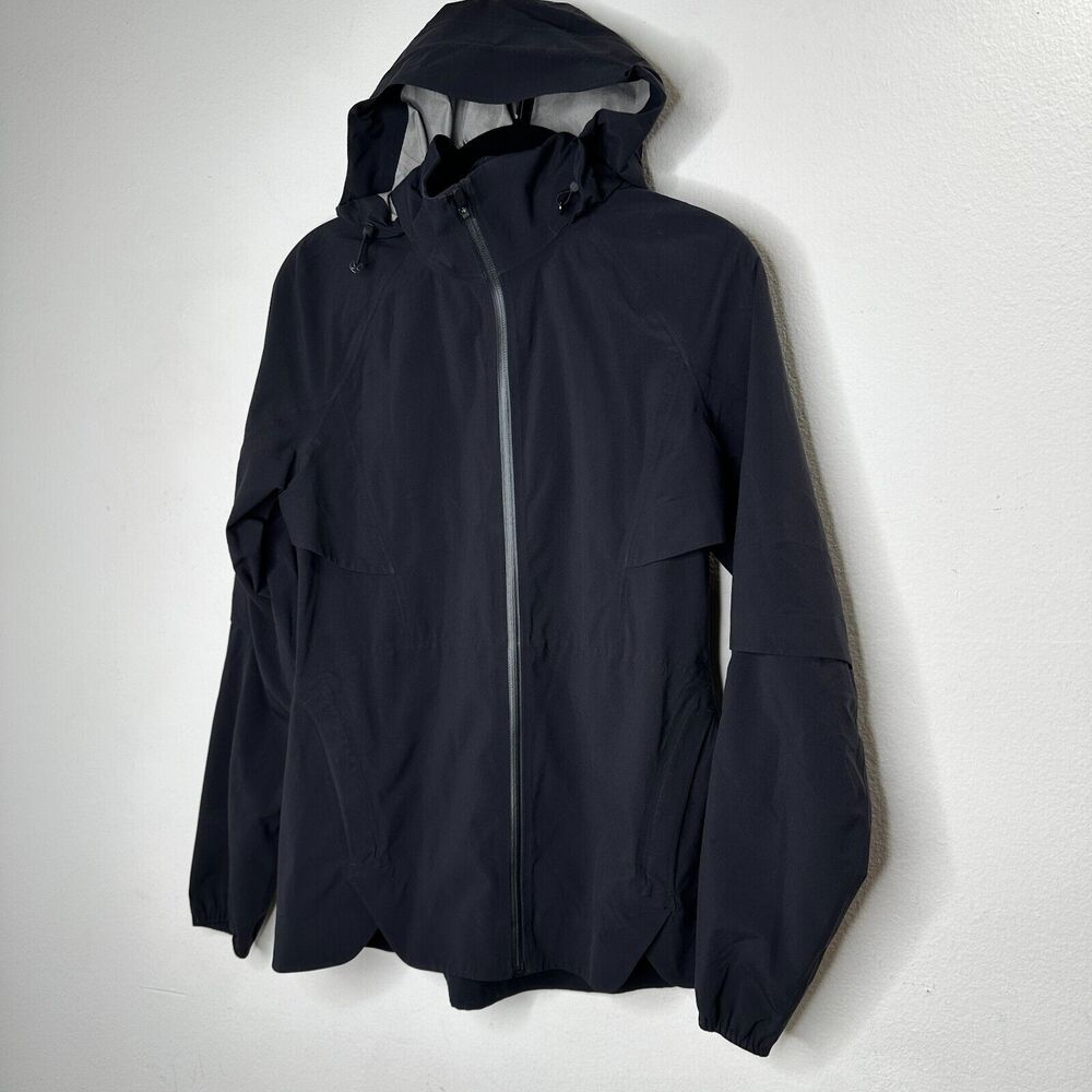 RARE Lululemon Black 2017 Whistler Ambassador Summit Jacket Front Zip Hooded 4 - Picture 2 of 14